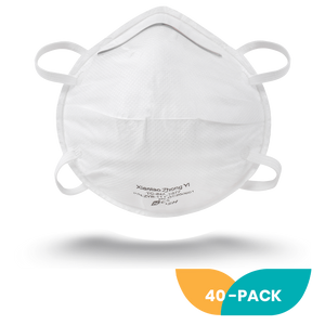 NIOSH Cup Style N95 Respirator Mask - 40 Pack
