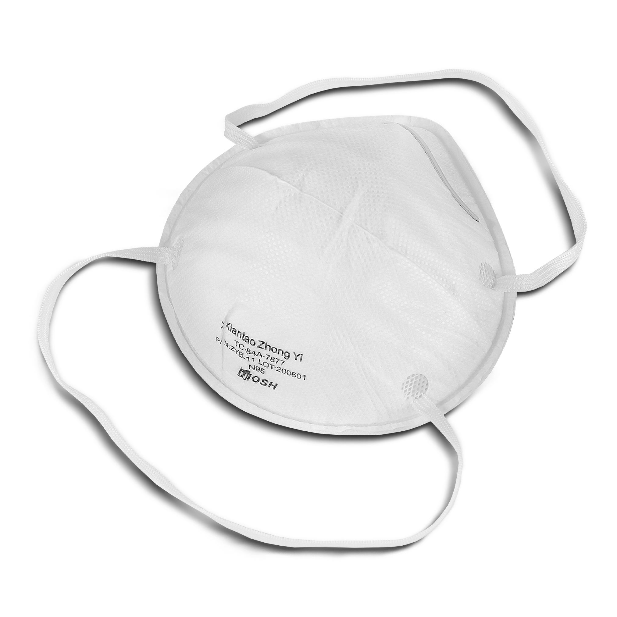 NIOSH Cup Style N95 Respirator Mask - 500 Pack