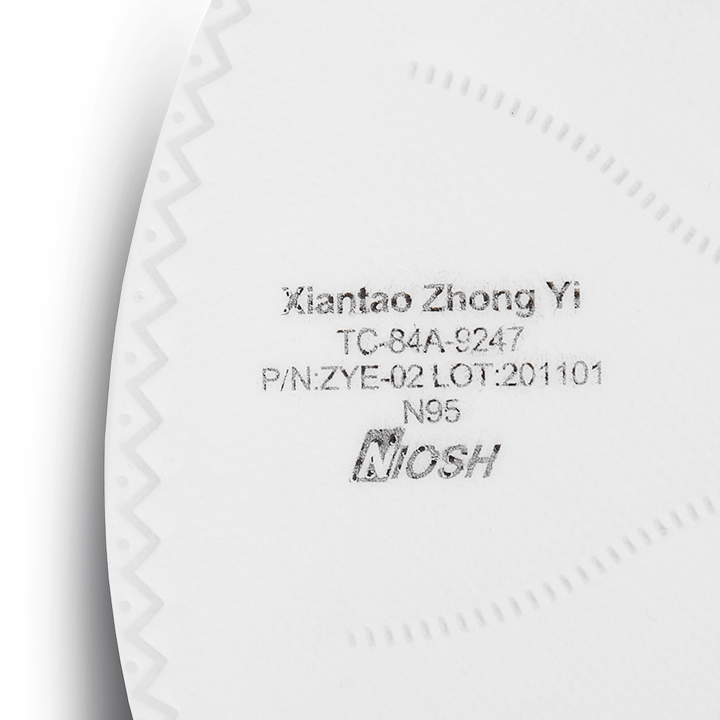 NIOSH N95 Foldable Mask - 80 Pack